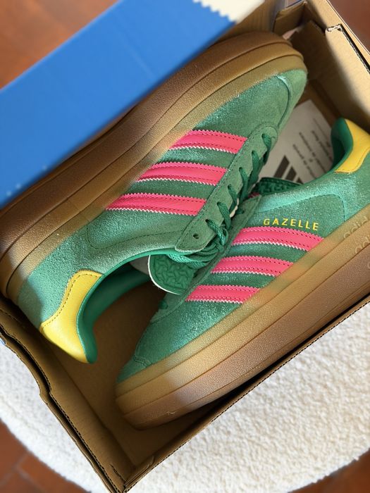 adidas Originals Gazelle Bold колір зелений