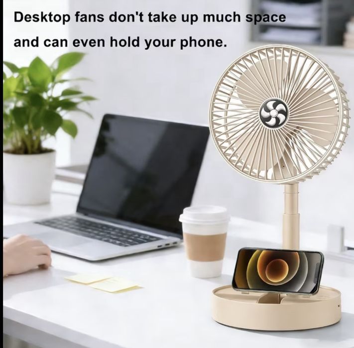 Настільний вентилятор з usb зарядкою