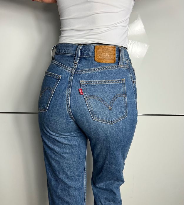 Jeansowe Spodnie Levi’s Premium Baby Blue Damskie Super Krój
