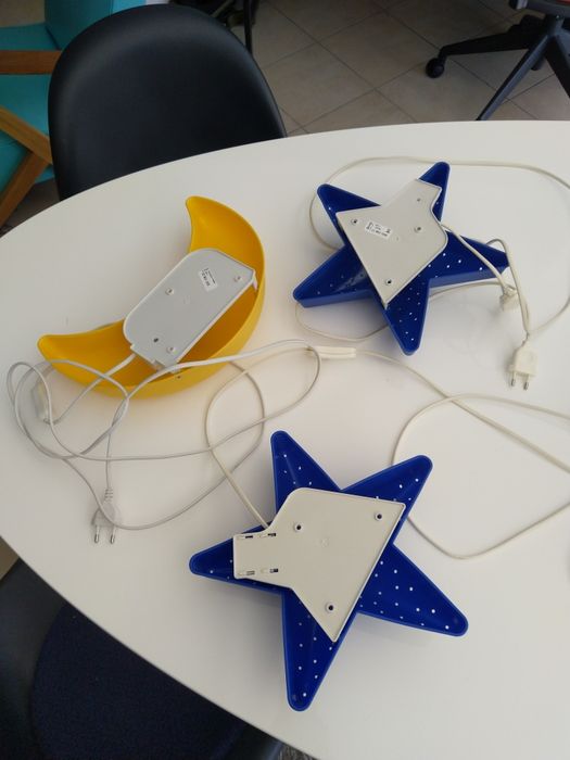 3 candeeiros parede IKEA criança