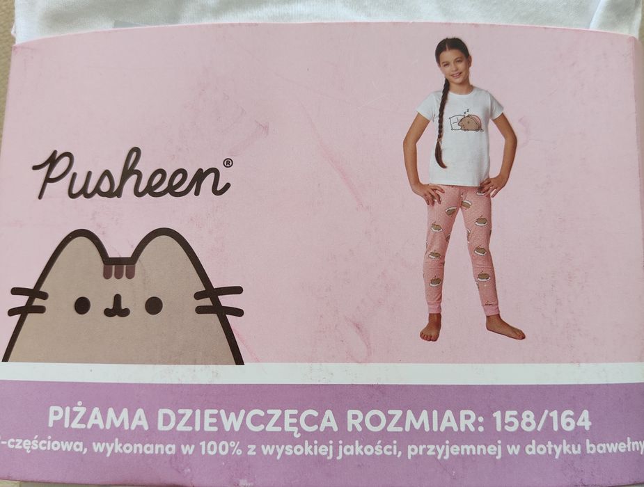 Piżama dziewczynka rozmiar 158/164 pusheen