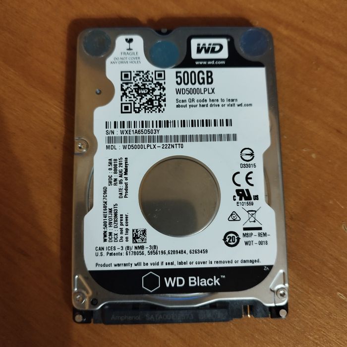 Жорсткий диск Western Digital 500 Гб 2'5