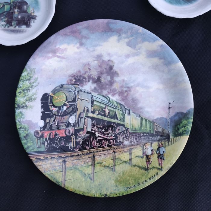 Lokomotywa talerze kolekcjonerskie porcelana