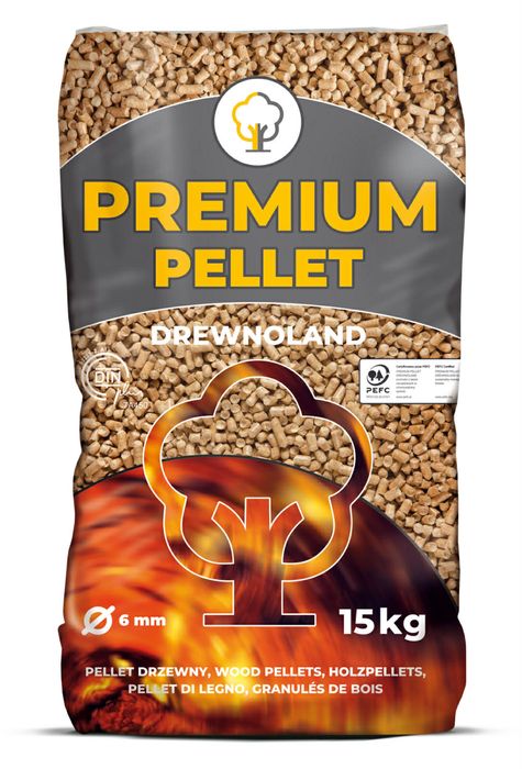 Drewno opałowe pellet kominkowe rąbane gotowe do palenia suche