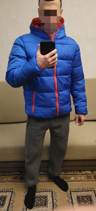 Терміново продам теплий/якісний чоловічий пуховик  р.М (48/50)