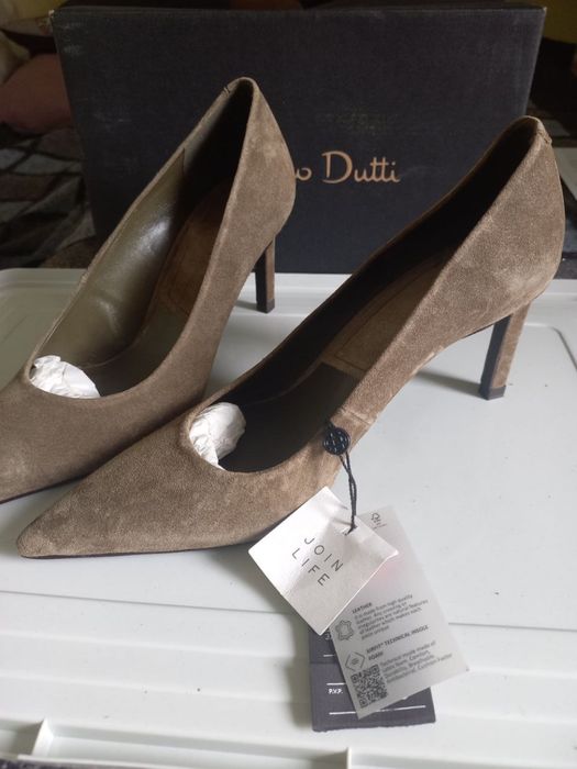 Замша туфлі лодочки Massimo Dutti