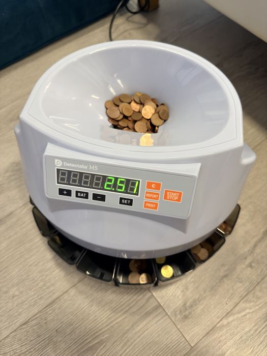 Contador de moedas + contador de notas (€)