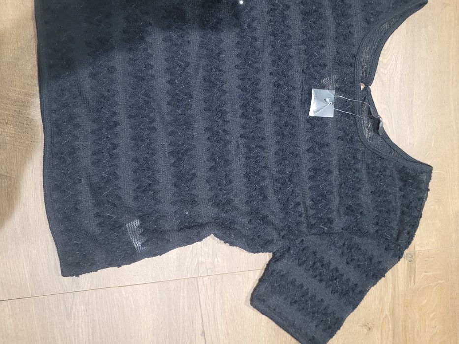 Crop top lekko przeswitująca eur38