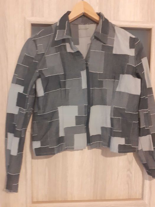 Kurteczka w łatki z jeansu