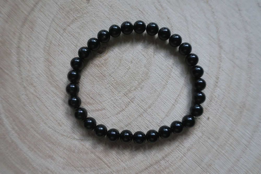 Bransoletka czarny turmalin