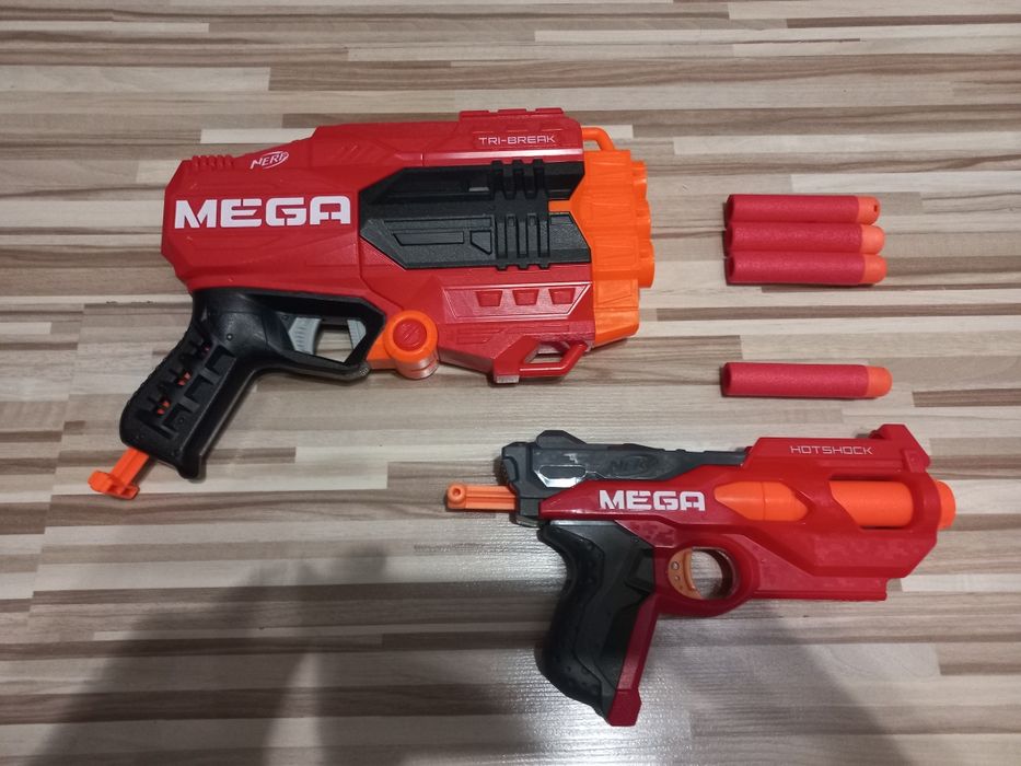 Zestaw 2x Nerf Mega + strzałki
