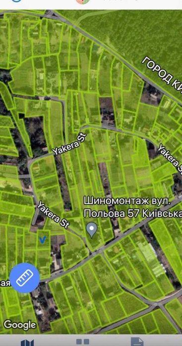 Цена снижена.Участок 8 соток, ул.Героев Чернобыля(Якира), продам.