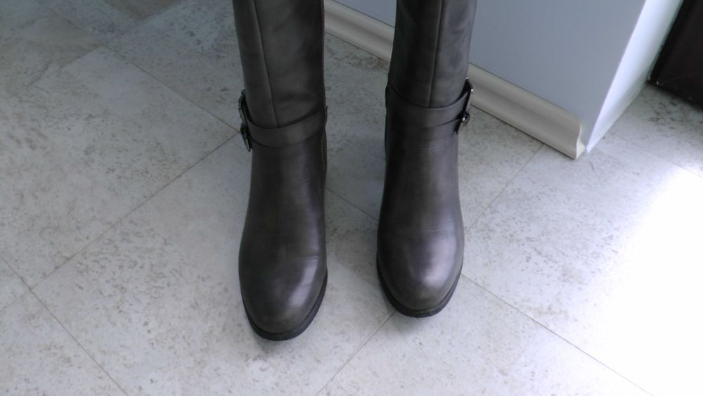 kozaki Jenny Fairy Kozaki WS17009-1 Szary, rozm 38, niski obcas