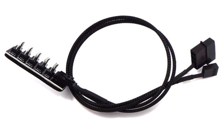 Переходник управляемый MOLEX на 5 кулеров 4 pin 40см hub кулер fan: 179 ...