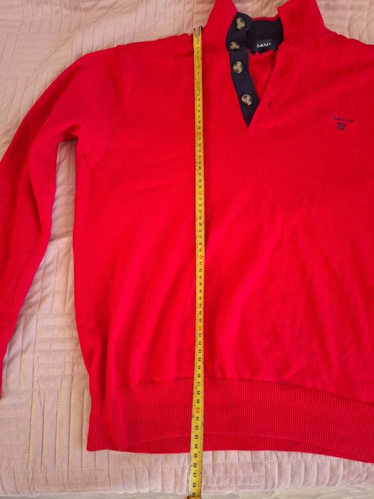 GANT sweter męski marki premium rozmiar L czerwień