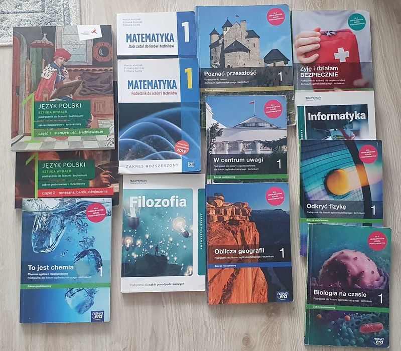 Komplet podręczników do 1 klasy Lo/Technikum