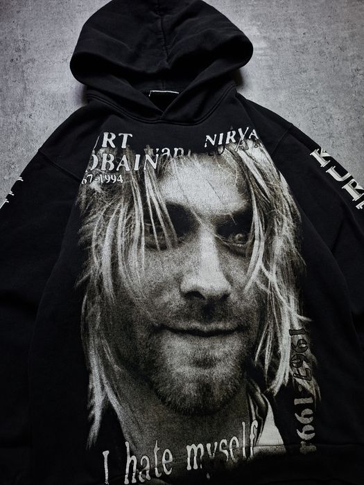 Kurt Cobain Nirvana Bluza z Kapturem Print z Dwóch Stron M