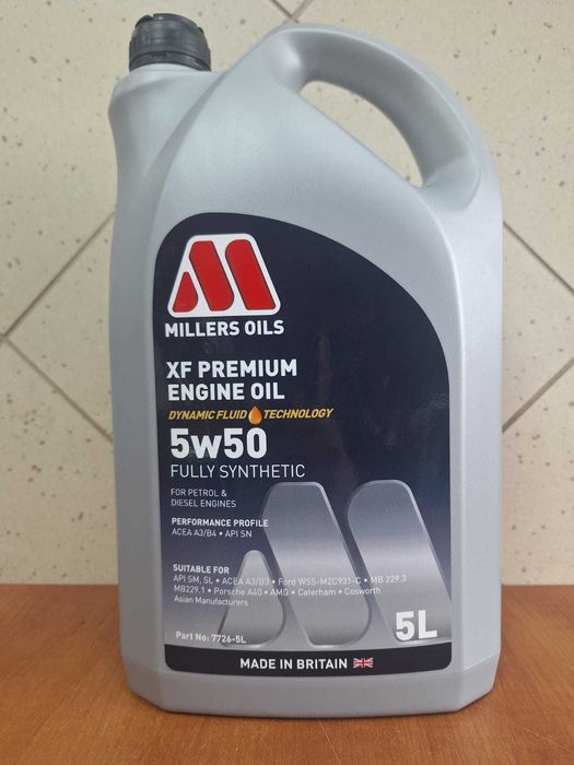 Olej Syntetyczny Millers Oil XF PREMIUM 5W50 5L 7726