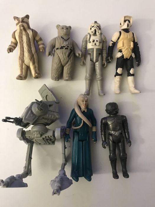Star Wars figuras Vintage e AT ST