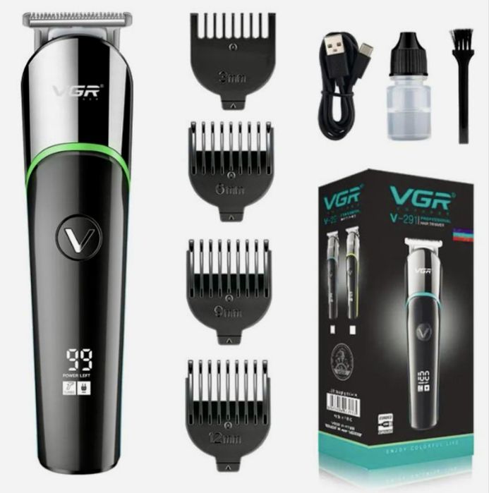 Тример, триммер vgr v 291 за зниженою ціною. Стрижка бороди голови.