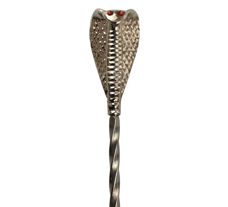 Cobra Cocktail Spoon, bartender spoon for mixing cocktails