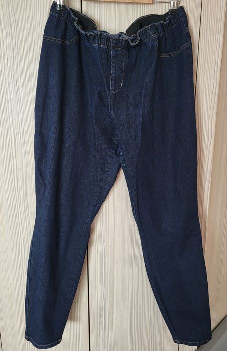 Spodnie jeansowe dżinsowe na gumce plus size