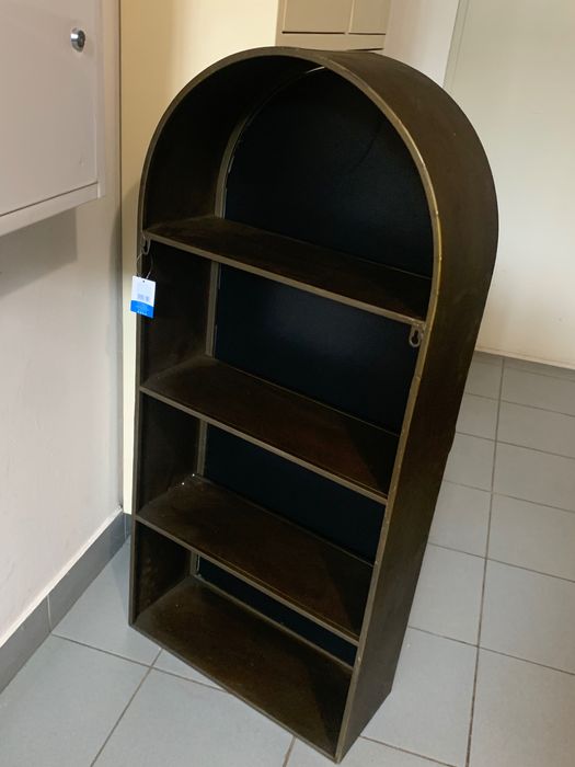 Loftowa szafka wisząca z lustrem - retro, loft, witraż
