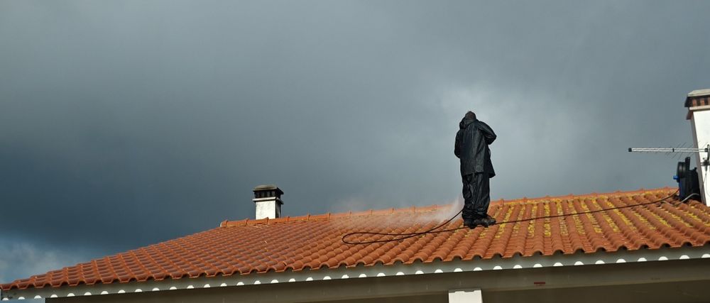 Limpeza de telhados, muros , paredes exteriores