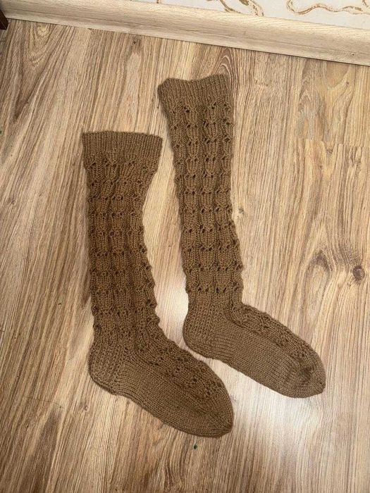 Теплі в’язані гольфи ручної роботи