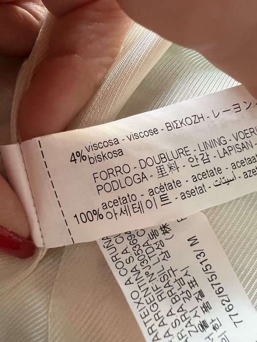 Zara żakiet M krótki zielony marynarka 38