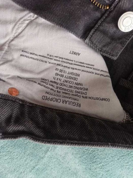 Jeansy Arket regular cropped