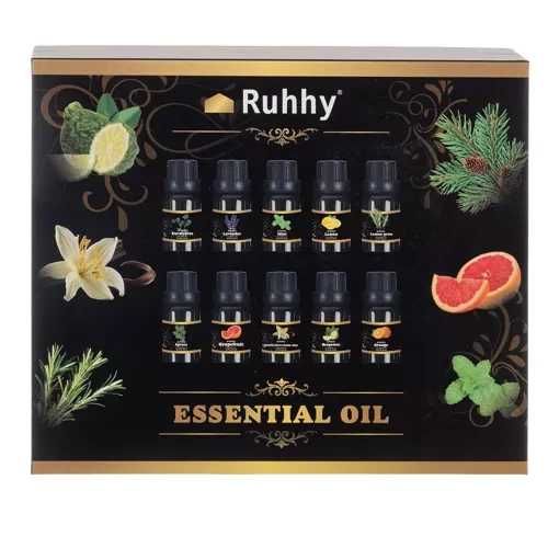 Zestaw naturalnych olejków eterycznych 10x15 ml do SPA
