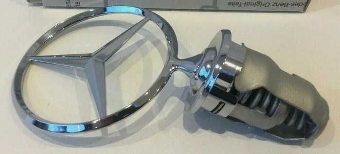Emblema símbolo estrela vertical e de substituição capô Mercedes Benz