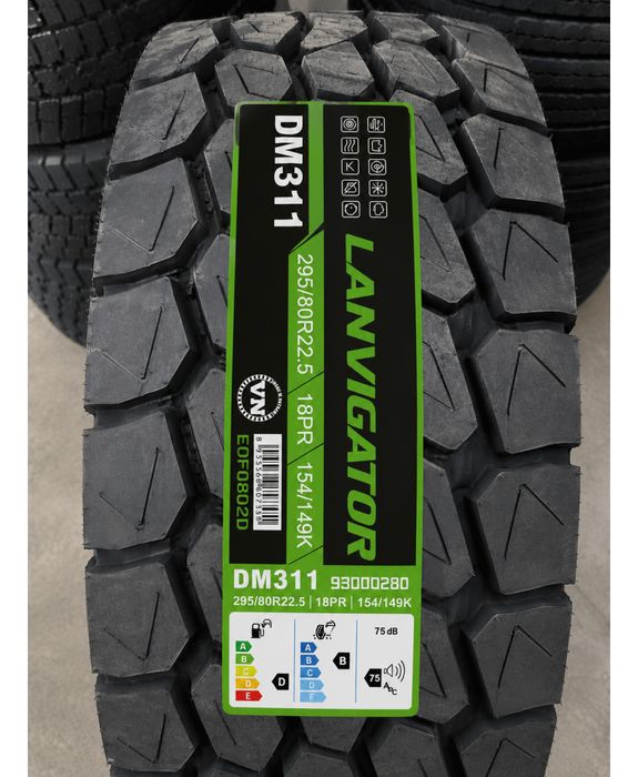 295/80R22.5 Opona cięzarowa Lanvigator DM311 Napęd Budowlany