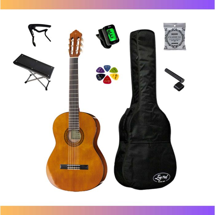 Gitara klasyczna YAMAHA C-40 4/4 + pokrowiec / zestaw XL / NOWA / C40