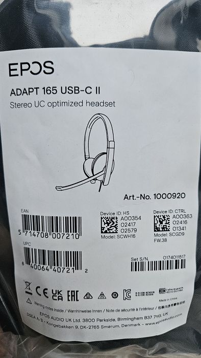 Słuchawki Epos Adapt 165 USB-C II