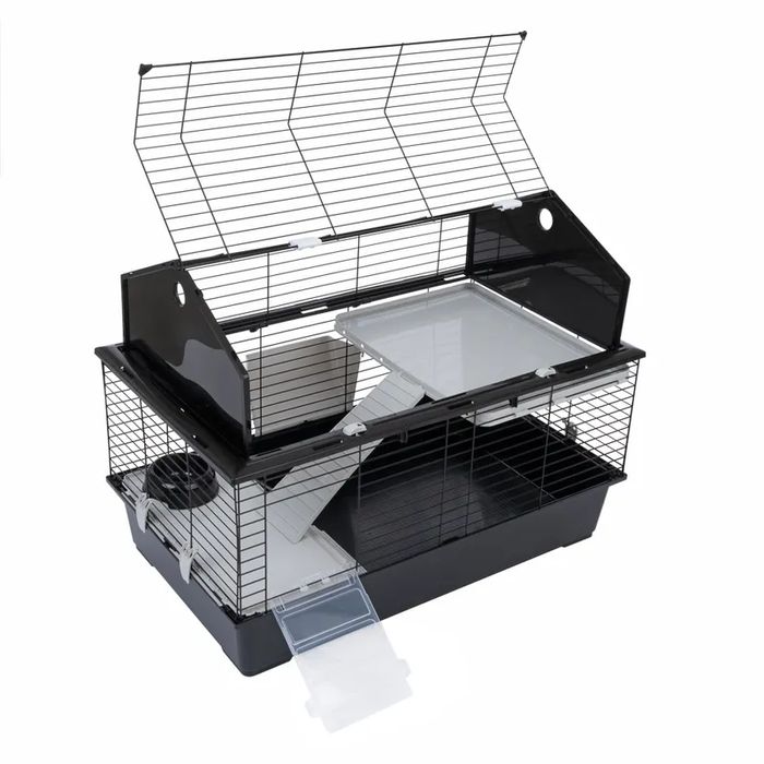 TIAKI Dwupiętrowy Domek dla Małych Zwierząt Maisonette 100 96x57x73cm Królik Świnka Morska NOWY