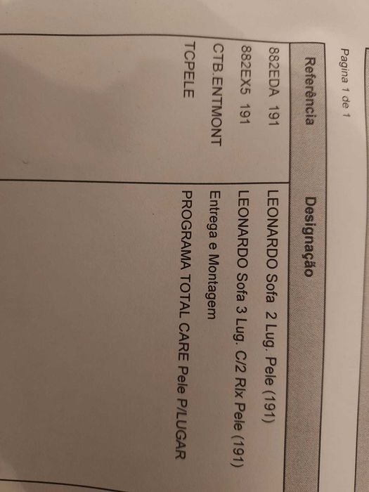 sofá em pele genuína