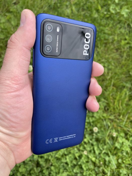 Poco m3 4/64  гб синій