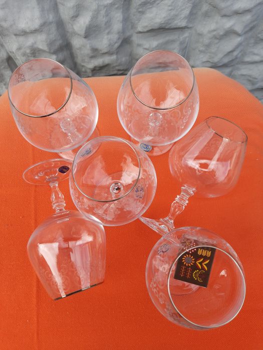 Бокалы для брэнди,богемия.