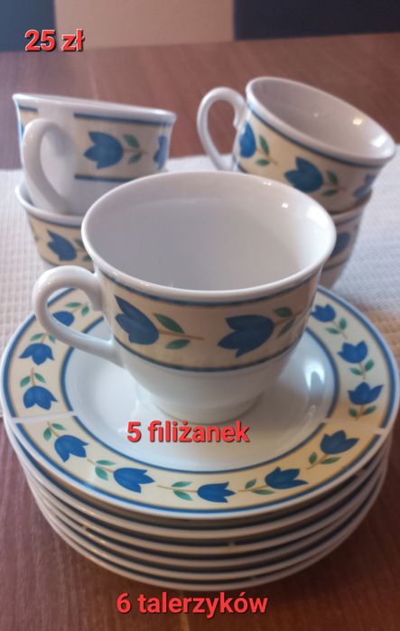 Filiżanki szkło I porcelana