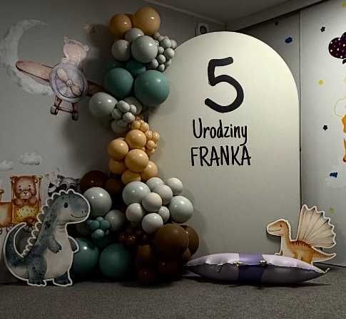 Ścianka do zdjęć dekoracyjna na imprezę zestaw tło balony 200x125 cm