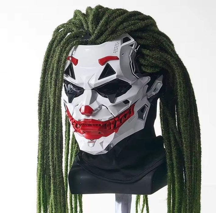 Maska Joker Cyberpunk Cosplay, nowa