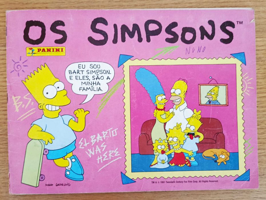 Caderneta de cromos Os Simpsons - PANINI