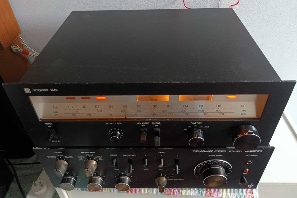 Unitra WS 503 + Tuner Ekspert 1640 { Sanyo 611 LU} Sprawne