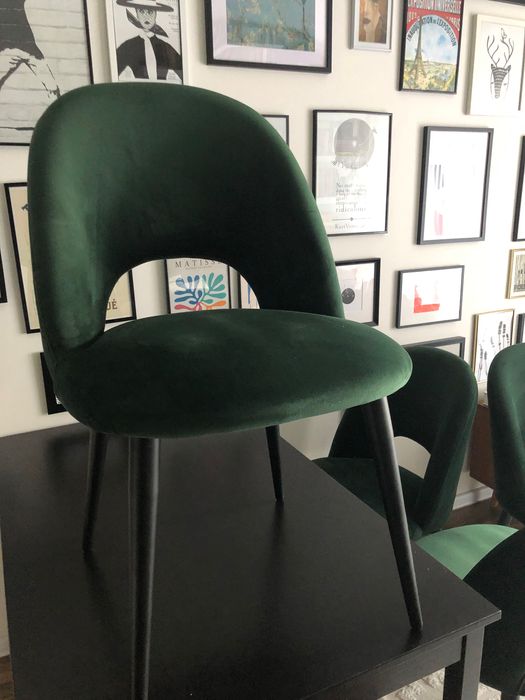 Krzesło tapicerowane z aksamitu Rachel Westwing Collection [2 szt.]