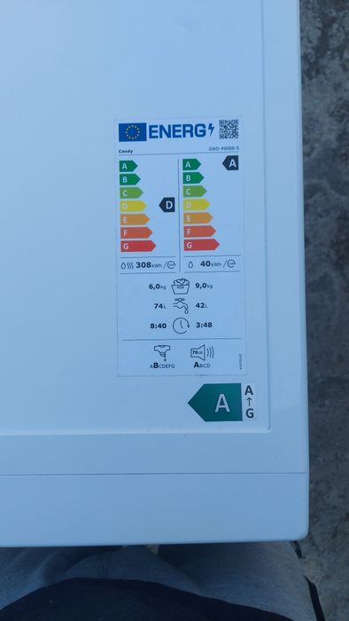Máquina de lavar e secar