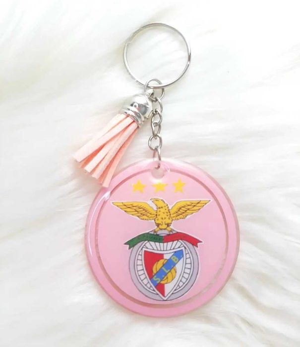 Porta-chaves personalizados de futebol  (feitos à mão)