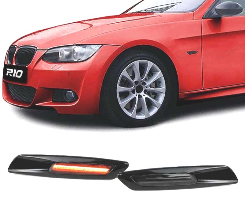 PISCAS LATERAIS DINAMICOS LED BMW E82 E81 E88 E87 E90 E91 E92 E93 E60 E61 E84 ESCURECIDOS