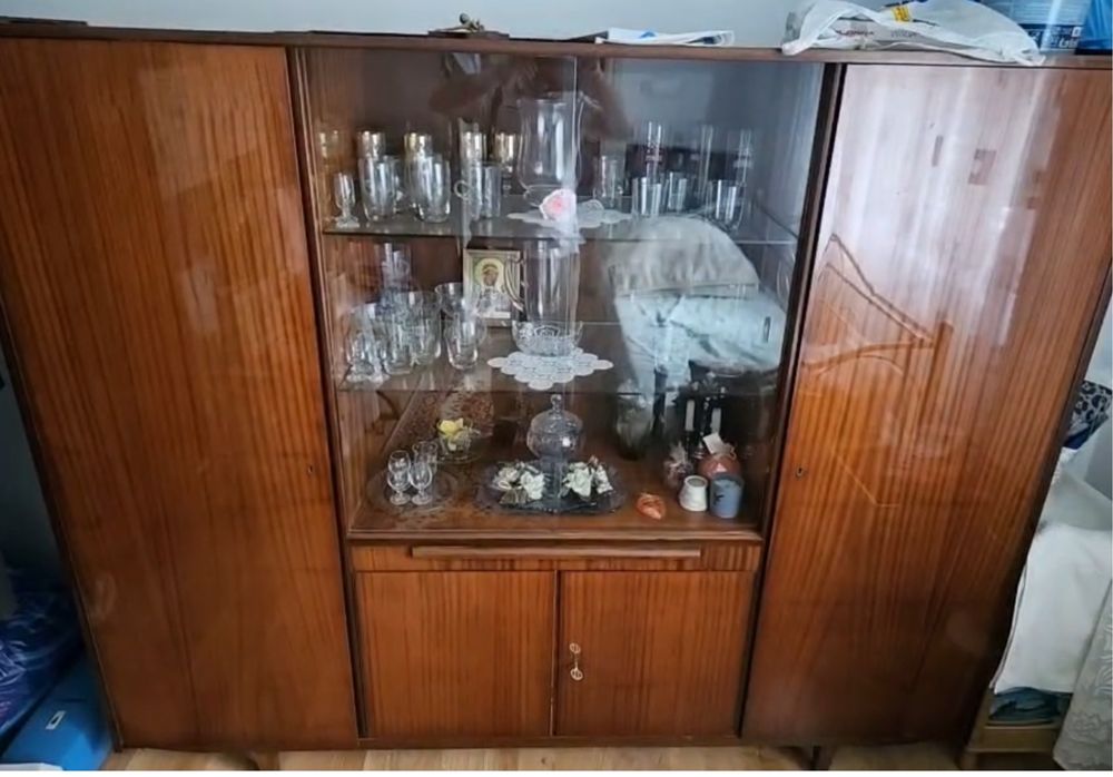 Fornirowane meble z PRL - stan bardzo dobry